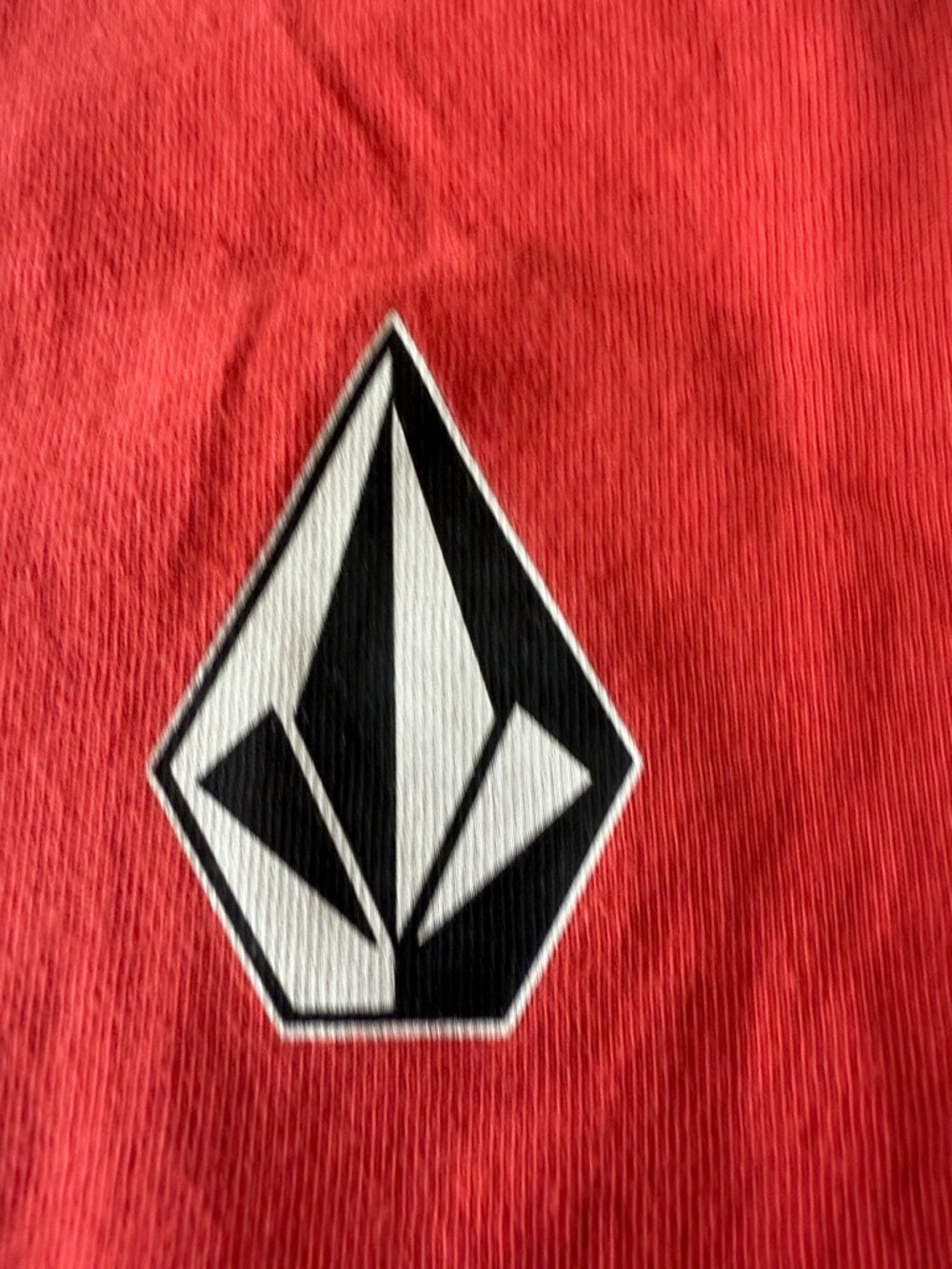 Volcom Red Crewneck T‑Shirt with Small Stone Logo - Picture 2 of 8
